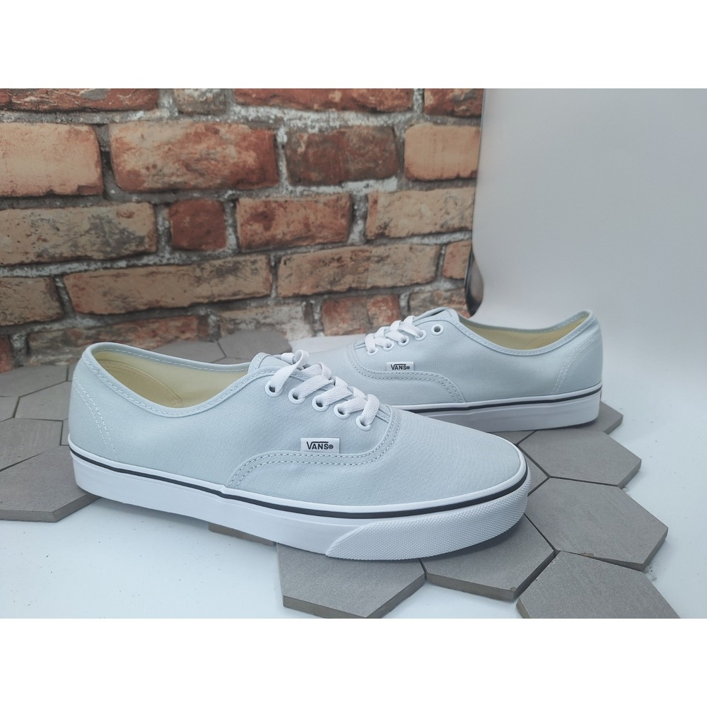 VANS Classic Authentic Shoes Men's 10 Light Blue White Dawn Mist Retro Preppy